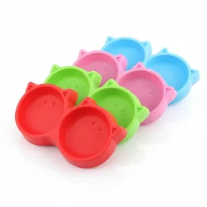 Double Sided Cat Face Bowl